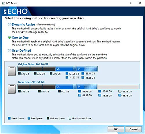 NTI Echo 5 | New Version 5.5 | Disk Cloning Migration and Duplication Software. It Simply Works | Make an exact copy of HDD, SSD or NVMe SSD, with Dynamic Resizing | Available in Download and CD-ROM