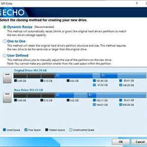 NTI Echo 5 | New Version 5.5 | Disk Cloning Migration and Duplication Software. It Simply Works | Make an exact copy of HDD, SSD or NVMe SSD, with Dynamic Resizing | Available in Download and CD-ROM