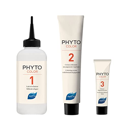 PHYTO Phytocolor Permanent Hair Color, 5.7 Light Chestnut Brown, with Botanical Pigments, 100% Grey Hair Coverage, Ammonia-free, PPD-free, Resorcin-free, 0.42 oz.