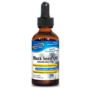 north american herb & spice black seed oil absorb-max tq - 2 fl. oz. - sublingual mycellized drops - immune support & digestive health - oil of oregano - non-gmo - 52 total servings