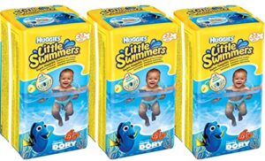 huggies little swimmers disposable swim diapers, x-small (7lb-18lb.), (3 x 12 pants)