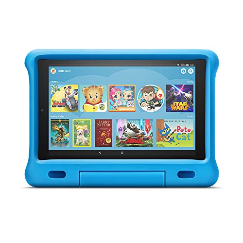 Fire HD 10 Kids Tablet – 10.1” 1080p full HD display, 32 GB, Blue Kid-Proof Case (2019 Release)