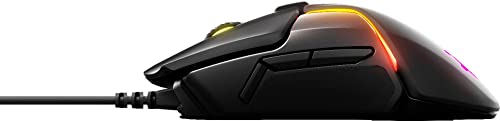 SteelSeries Rival 600 Wired Gaming Mouse - 12,000 CPI TrueMove3+ Dual Optical Sensor - 0.5 Lift-off Distance, RGB Lighting, USB PC Gaming Mice Compatible with Windows and Mac Computer/Laptop (Renewed)