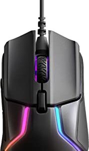 SteelSeries Rival 600 Wired Gaming Mouse - 12,000 CPI TrueMove3+ Dual Optical Sensor - 0.5 Lift-off Distance, RGB Lighting, USB PC Gaming Mice Compatible with Windows and Mac Computer/Laptop (Renewed)