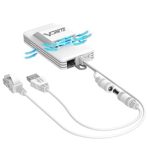 vonets wifi extender 2023 release ac1200 2.4ghz/5ghz dual band wifi bridge/wifi to ethernet/broader coverage than ever with 1 rj45 (10/100mbps) usb/dc powered for dvr/ip camera/wifi repeater with fan