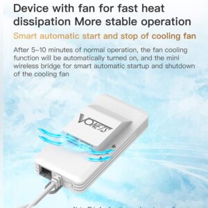 Vonets WiFi Extender 2023 Release AC1200 2.4GHz/5GHz Dual Band WiFi Bridge/WiFi to Ethernet/Broader Coverage Than Ever with 1 RJ45 (10/100Mbps) USB/DC Powered for DVR/IP Camera/WiFi Repeater with Fan