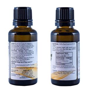 ZANE HELLAS Natural Essential Oil of Origanum heracleoticum,129 mg Carvacrol Per Serving,1 fl.oz. 30 ml.Super 100