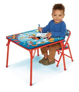 mickey mouse jr. activity table set with 1 chair