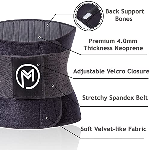 MERMAID'S MYSTERY Waist Trainer for Women Weight Loss Trimmer Belt Sport Sweat Workout Body Shaper S Black