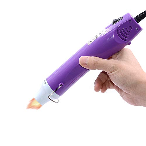 New Heat Gun,mofa Hot Air Gun Tools Shrink Gun with Stand For DIY Embossing And Drying Paint Multi-Purpose Electric Heating Nozzle Heat Gun For Epoxy Resin300W 110V (Purple,White)