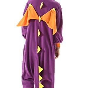 SAMGU Adult Dragon Onesie, Halloween Cosplay Costume, Cartoon One Piece Pajamas Homewear for Women Men Large