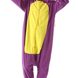 SAMGU Adult Dragon Onesie, Halloween Cosplay Costume, Cartoon One Piece Pajamas Homewear for Women Men Large