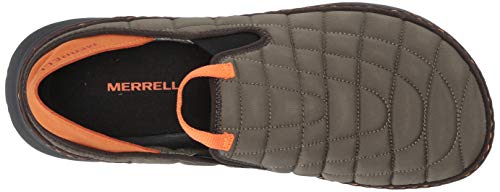 Merrell mens Hut Moccasin, Olive, 9 US