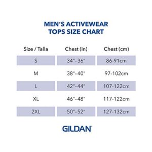 Gildan mens Heavy Cotton T-shirt, Style G5000, Multipack Shirt, White (2-pack), Large US