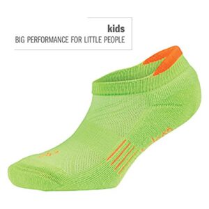 Balega Hidden Cool Cushioning Performance No Show Athletic Running Socks for Kids / Children (1 Pair), Watermelon/Pink, X-Large