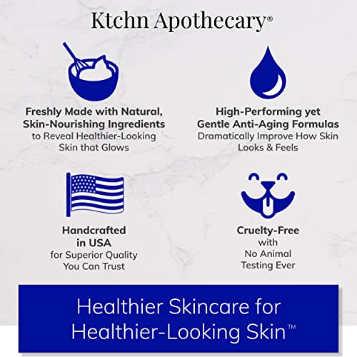 Ktchn Apothecary Hydrating Face Wash, Daily Foaming Facial Cleanser + Makeup Remover, High-Performing yet Gentle Anti Aging Formula, Freshly Made with Natural & Clean Ingredients, Nourishing & Non-Drying, Pack of 2 ($45 Value)