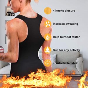 Rolewpy Women Neoprene Waist Trainer Corset Sweat Vest Sauna Body Shaper Cincher Workout Tank Top (Black Sauna Vest, Small （US 4-8）)