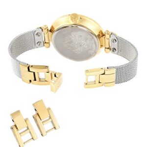 Anne Klein Women's AK/3001SVTT Premium Crystal Accented Two-Tone Mesh Bracelet Watch