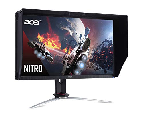 Acer Nitro XV273K Pbmiipphzx 27" UHD 3840 x 2160 IPS AMD Radeon FreeSync and NVIDIA G-SYNC Compatible Monitor, DisplayHDR400, Quantum Dot, 144Hz, 1ms, DCI-P3 , Delta E<1, Black