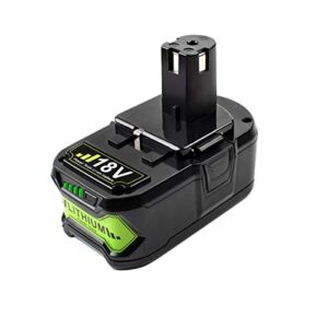 powtree 18v 6000mah p108 battery li-ion replacement for ryobi 18v battery one+ p108 p102 p103 p104 p105 p107 p109 p122 cordless power tools battery with led indicator