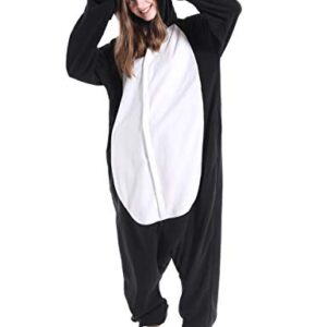 Adult Penguin Pajamas One Piece Halloween Christmas Cosplay penguin Costume Animal Homewear Sleepwear For Women Men