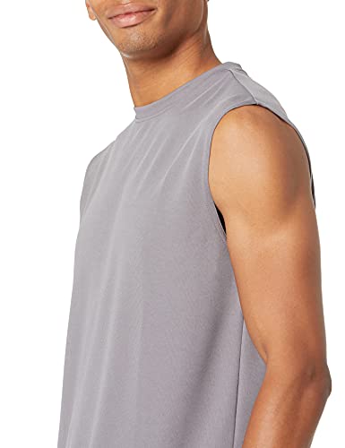 Amazon Essentials Men's Performance Tech Muscle Tank T-Shirt, Pack of 2, Medium Grey/Royal Blue, XX-Large