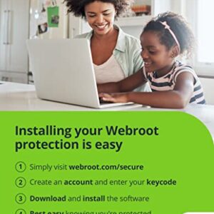 Webroot Antivirus Software 2023 | 3 Device | 2 Year Download for PC/Mac