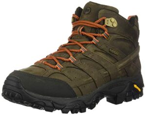 merrell men's moab 2 prime mid waterproof hiking boot, canteen, 12