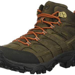 Merrell Men's Moab 2 Prime MID Waterproof Hiking Boot, Canteen, 12