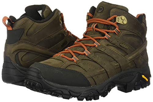 Merrell Men's Moab 2 Prime MID Waterproof Hiking Boot, Canteen, 12