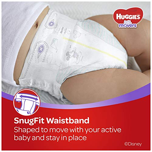 Huggies Little Movers Baby Diapers, Size 6, 74 Ct