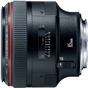 canon ef 85mm f1.2l ii usm lens for canon dslr cameras - fixed (renewed)