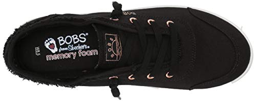 Skechers womens Bobs B Cute Sneaker, Black, 8.5 US