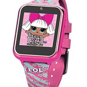 Accutime Kids LOL Surprise Hot Pink Educational Touchscreen Smart Watch Toy for Girls, Boys, Toddlers - Selfie Cam, Learning Games, Alarm, Calculator, Pedometer and more (Model: LOL4104)