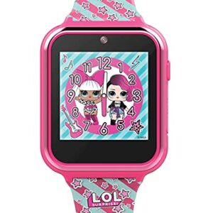 Accutime Kids LOL Surprise Hot Pink Educational Touchscreen Smart Watch Toy for Girls, Boys, Toddlers - Selfie Cam, Learning Games, Alarm, Calculator, Pedometer and more (Model: LOL4104)