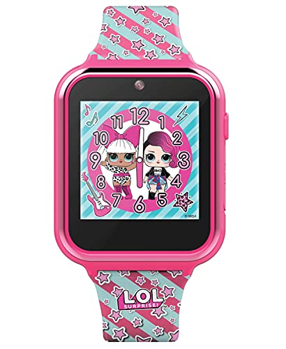 Accutime Kids LOL Surprise Hot Pink Educational Touchscreen Smart Watch Toy for Girls, Boys, Toddlers - Selfie Cam, Learning Games, Alarm, Calculator, Pedometer and more (Model: LOL4104)