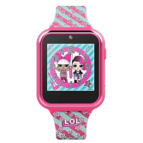 Accutime Kids LOL Surprise Hot Pink Educational Touchscreen Smart Watch Toy for Girls, Boys, Toddlers - Selfie Cam, Learning Games, Alarm, Calculator, Pedometer and more (Model: LOL4104)