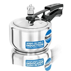 hawkins stainless steel pressure cooker, 1.5 liter, silver
