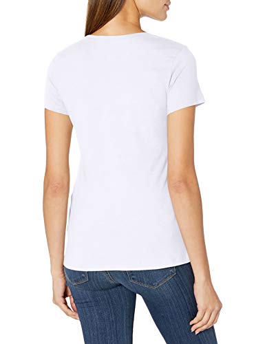 Nautica Women's Easy Comfort Scoop Neck Supersoft 100% Cotton Solid T-Shirt, Bright White, Large