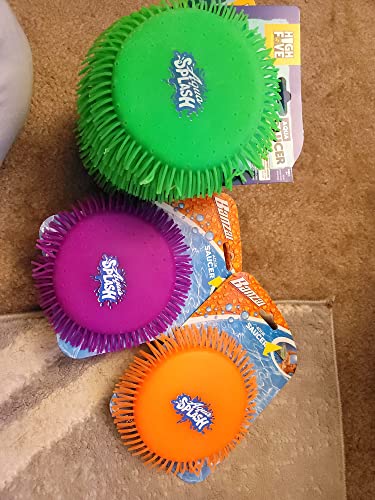 Banzai Green Aqua Saucer Pool Toy 5" Disk (Soak It and Throw It)