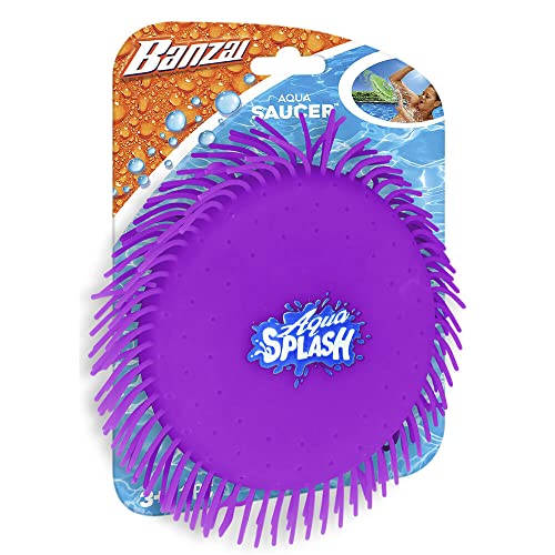 Banzai Green Aqua Saucer Pool Toy 5" Disk (Soak It and Throw It)