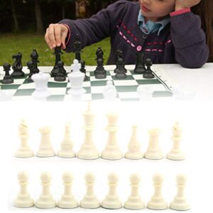 Chess Set,Plastic Chessmen Set International Chess Game Complete Chessmen Set(Large-75mm)