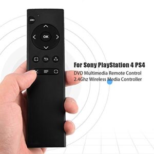 Ciglow Remote Control 2.4Ghz Wireless Media Controller for Sony Playstation 4 PS4 DVD with USB Receiver.