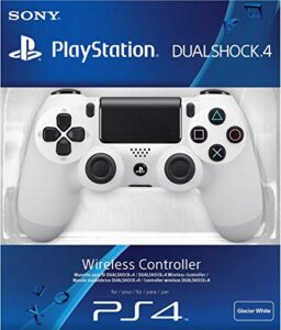 sony ps4 dualshock 4 wireless controller - glacier white (world edition, model# cuh-zct2e) *box image is different