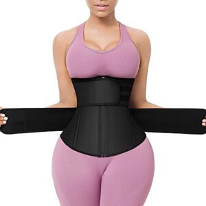 feelingirl waist trainer for women long torso waist trainer lower belly fat workout waist trainer xx-large