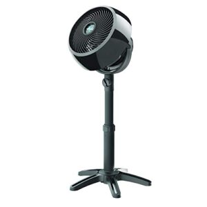 vornado 7803 large pedestal whole room air circulator fan with adjustable height, 3 speed settings, removable grill for cleaning, black