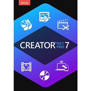 roxio creator nxt 7 pro - complete cd/dvd burning and creativity suite for pc [pc download][old version]