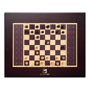 square off grand kingdom set | automated chessboard for adults & kids | world's smartest electronic chess board | magnetic wooden chess sets with self moving pieces