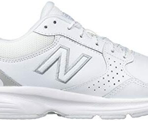 New Balance Women's 411 V1 Walking Shoe, White/White, 9.5