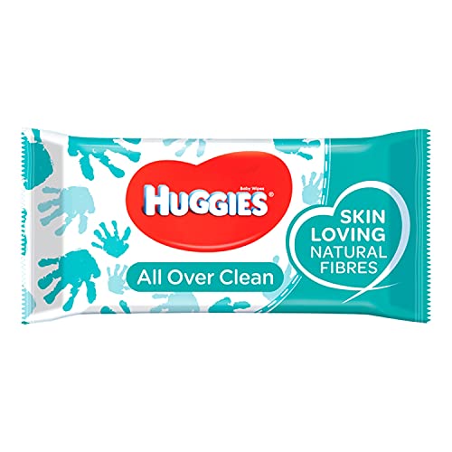 HUGGIES Baby Wipes, All Over Clean, 3 Refills With Resealable Tape Top, 168CT